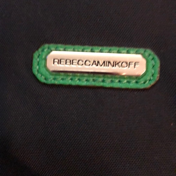 Authentic Rebecca Minkoff Bag. Black Green w Slvr - Picture 3 of 8